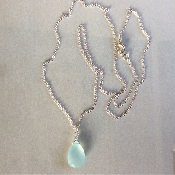 Sterling Silver Chalcedony Necklace - Picture 7 of 10
